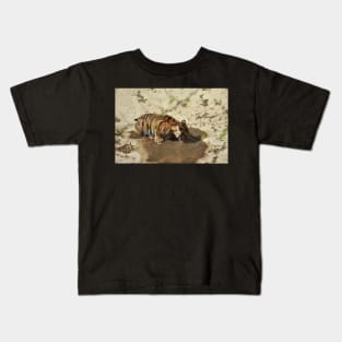 Tiger Cub Drinking Kids T-Shirt